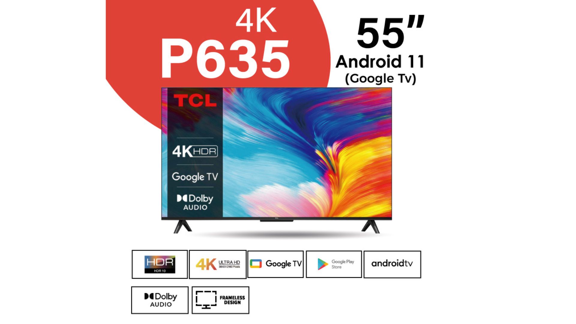 TCL 43″ Smart Android Full HD Frameless TV – 43S65A - Zuwenatronics